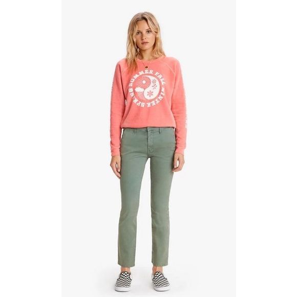 MOTHER Pants - MOTHER The Insider Ankle Prep - Army Green 28